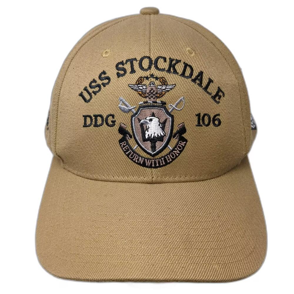 The Corps USS Stockdale DDG 106 Baseball Cap Brown OS Hat POW-MIA 007 Strapback